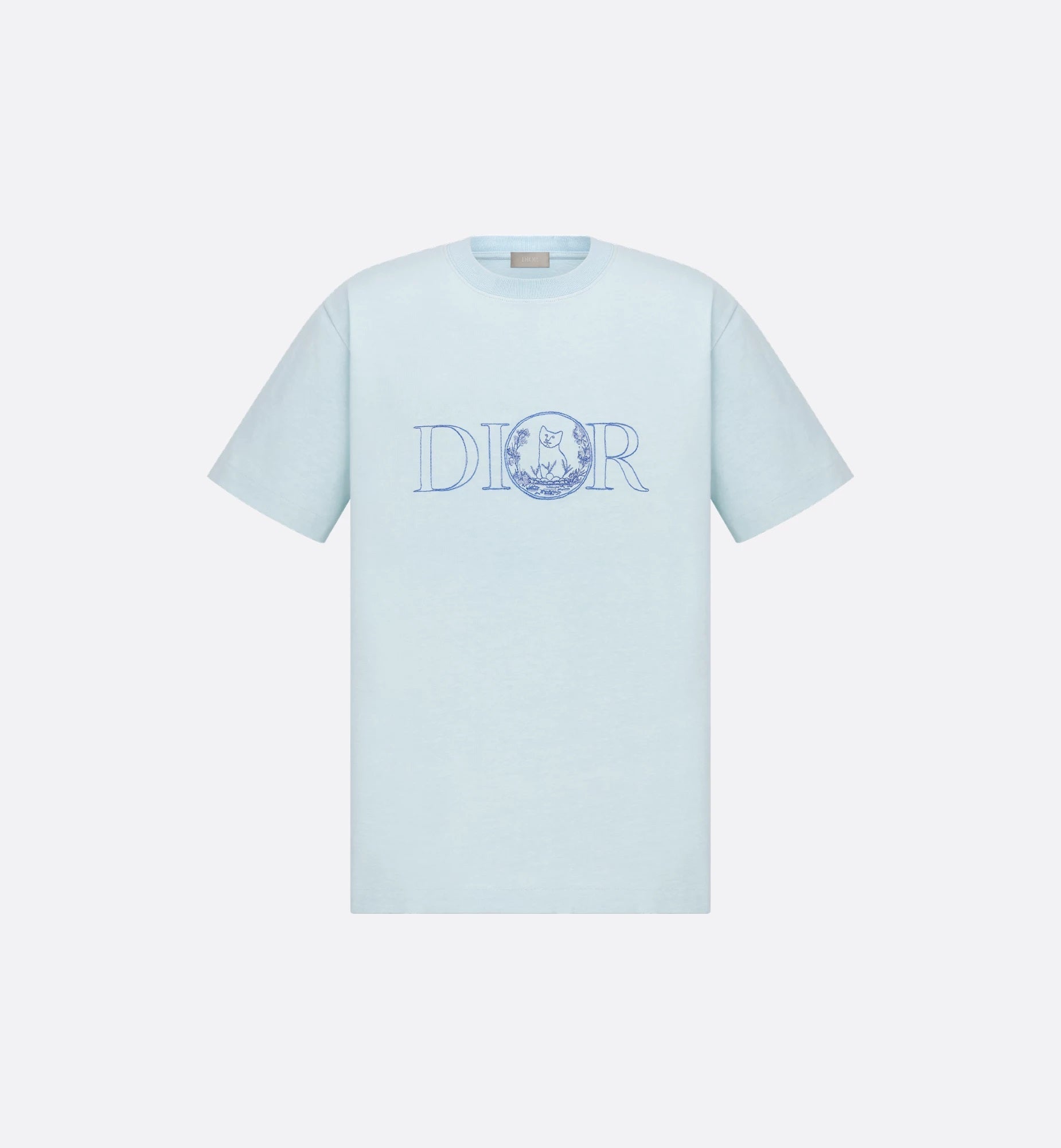 Hylton Nel Embroidered Blue T-shirt - Exclusive Wear