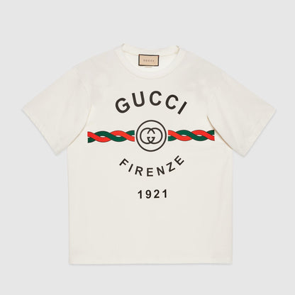 Firenze 1921 Ivory Cotton T-shirt