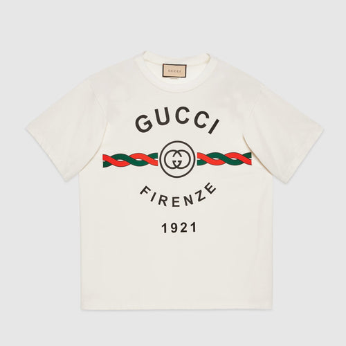 Firenze 1921 Ivory Cotton T-shirt