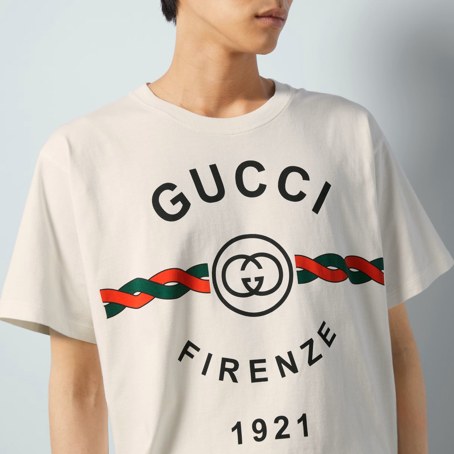 Firenze 1921 Ivory Cotton T-shirt