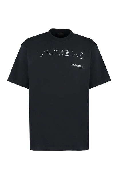 Distressed Bleed Logo Black T-shirt