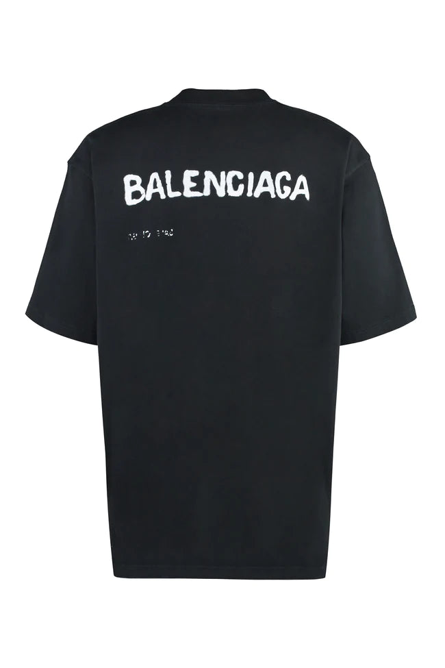 Distressed Bleed Logo Black T-shirt - Exclusive Wear