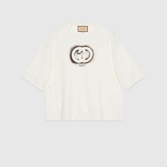 Cotton Jersey T-shirt in Off White