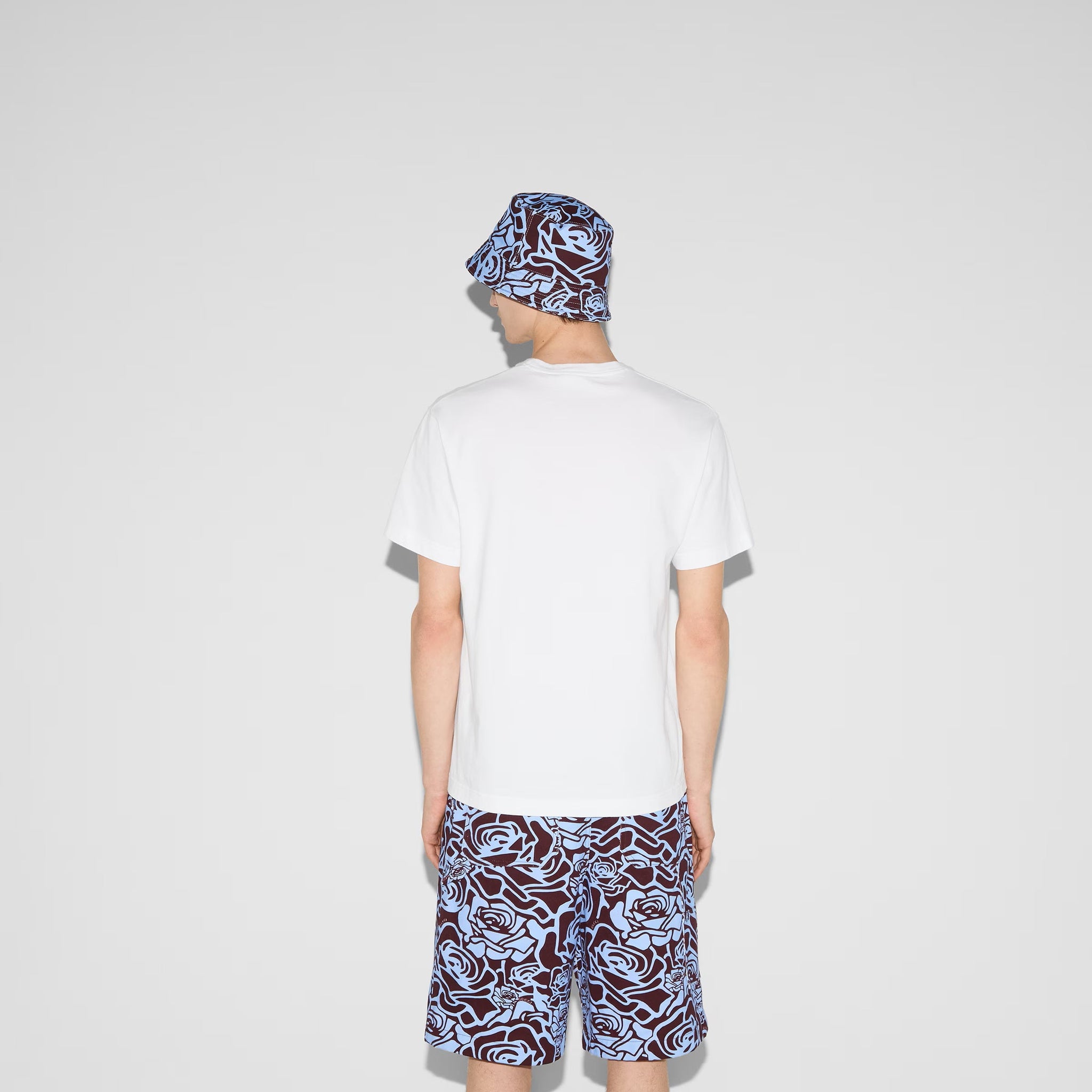 Printed Cotton Jersey White T-shirt - Exclusive Wear