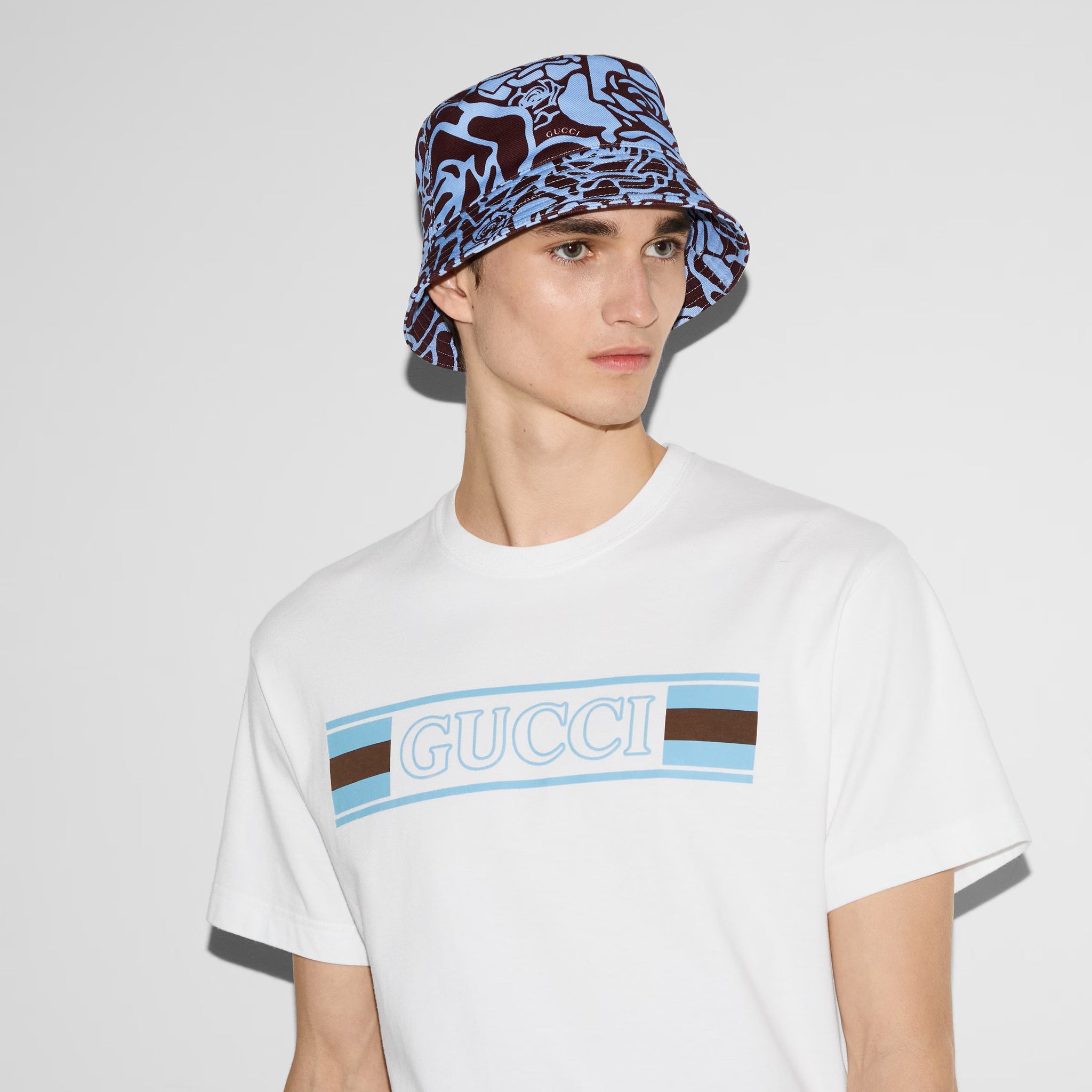 Printed Cotton Jersey White T-shirt - Exclusive Wear