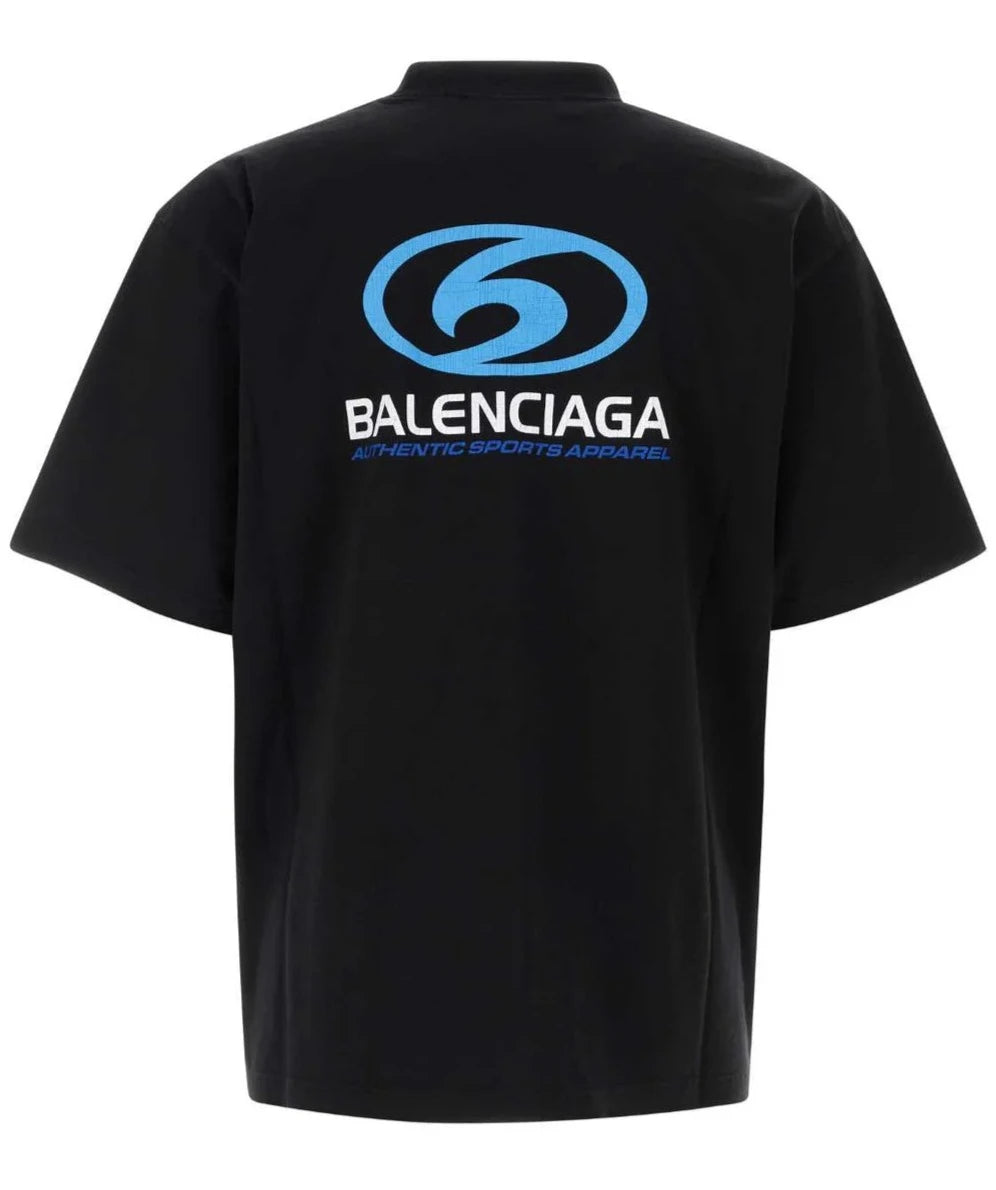 Cracked Vintage Surfer Logo Black T-shirt - Exclusive Wear