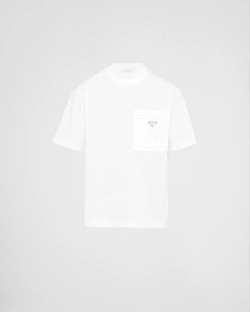 White Logo Plaqué Pocket T-shirt