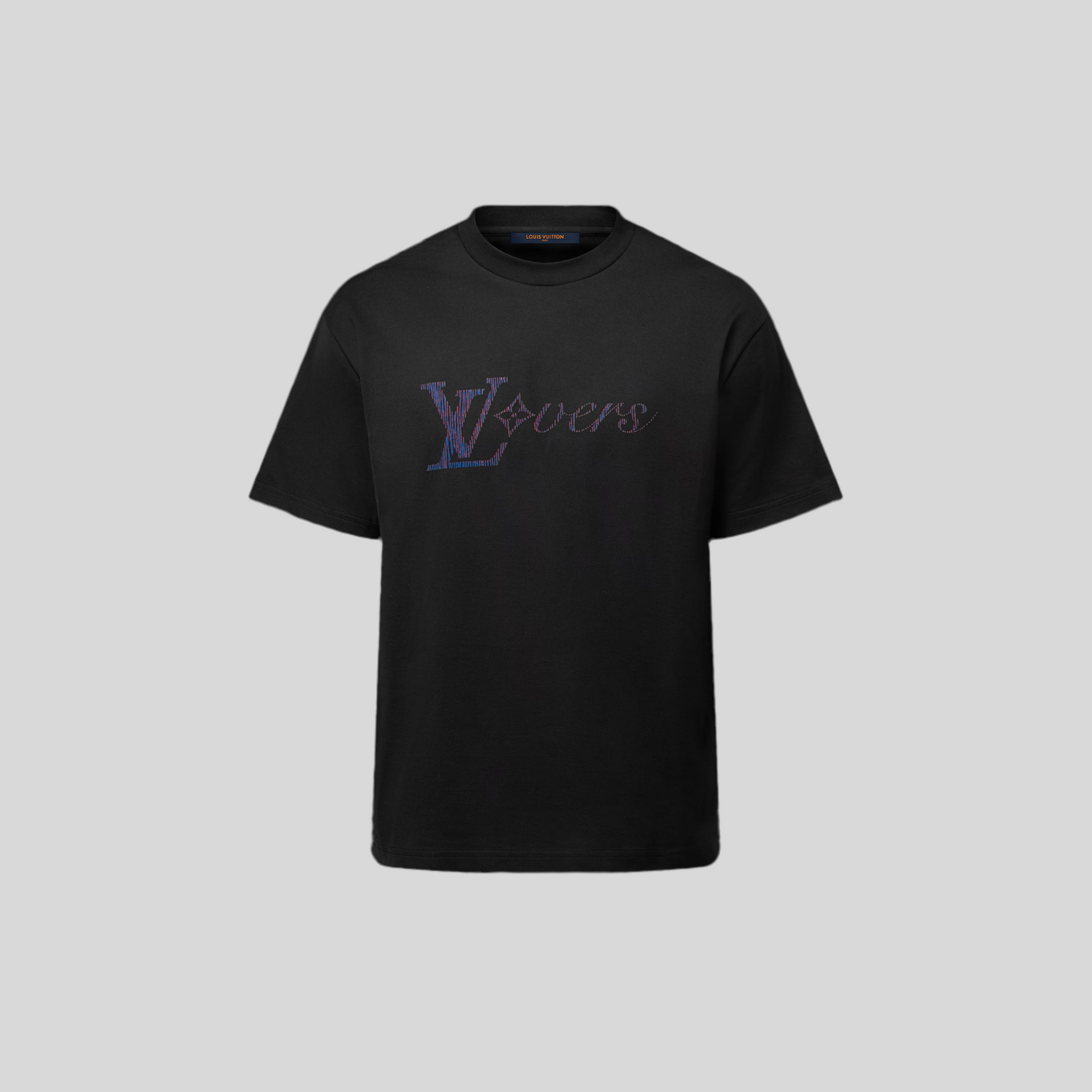 Iridescent LV Vers Black T-shirt - Exclusive Wear