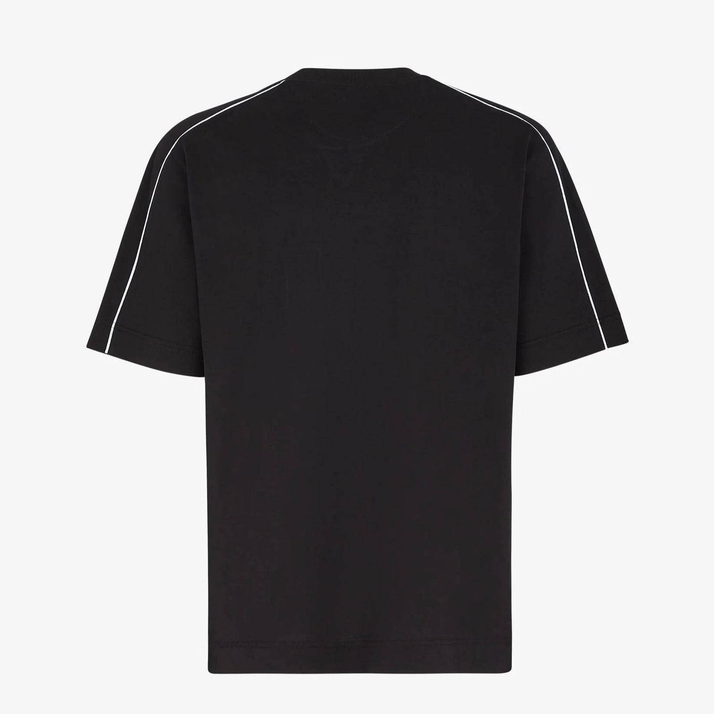 Roma Embossed-logo Black T-shirt