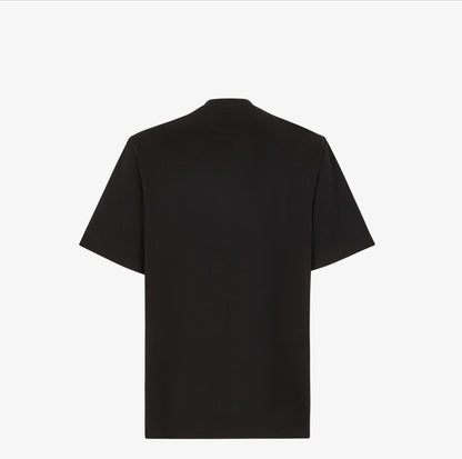 Black Jersey Zip-Pocket T-shirt