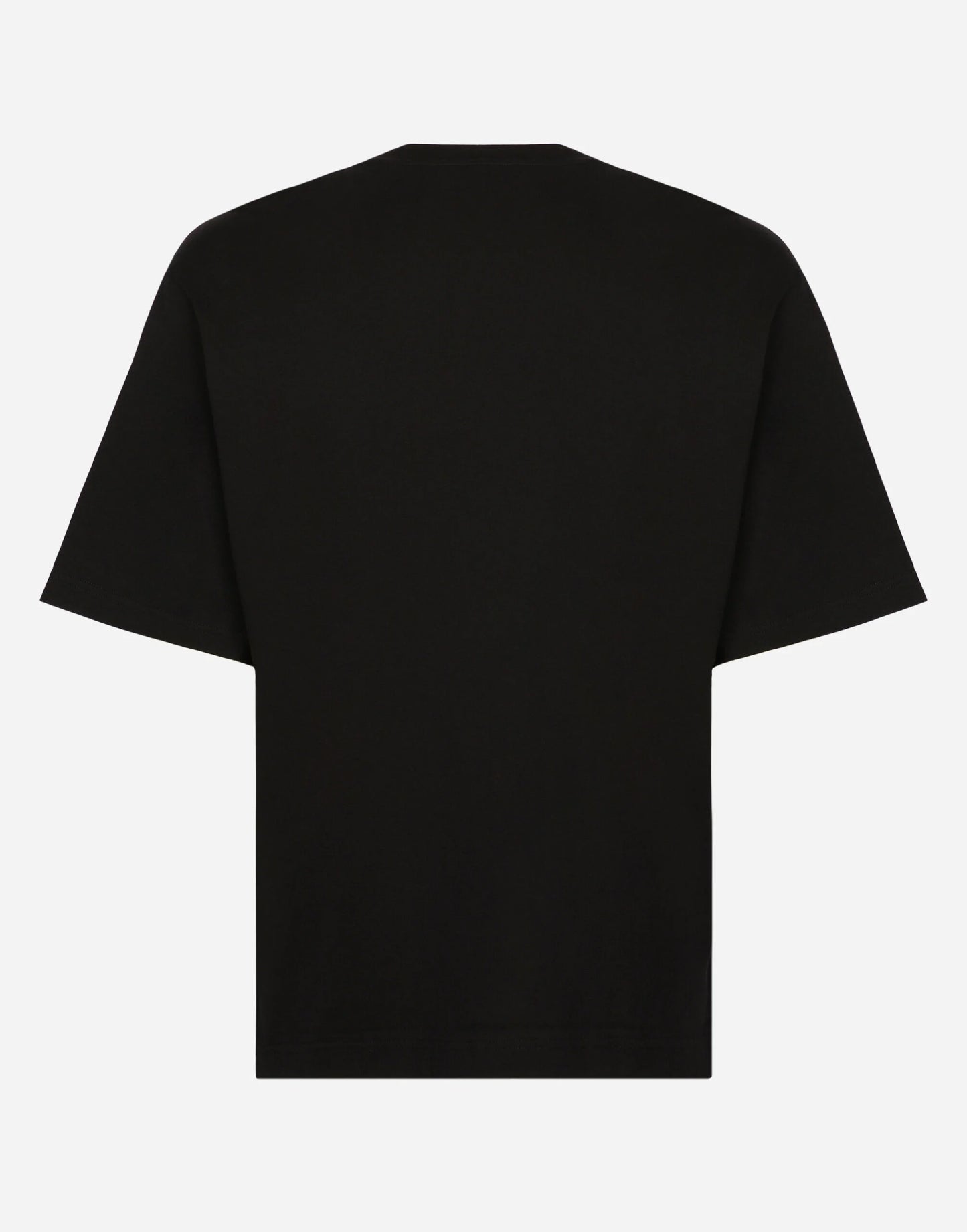 Black Cotton T-shirt with DG logo print - Exclusive Wear