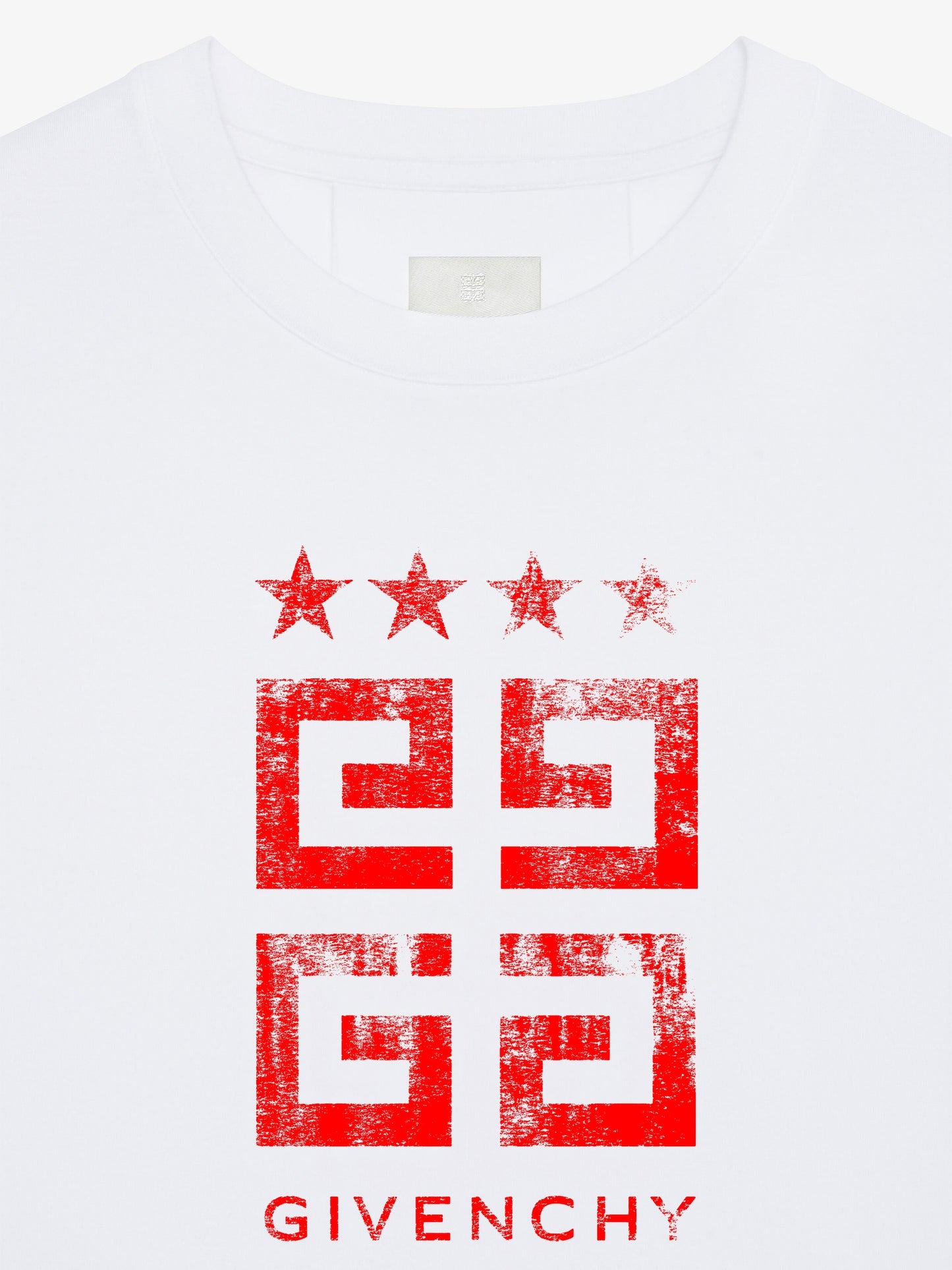 4G Stars White Cotton T-shirt