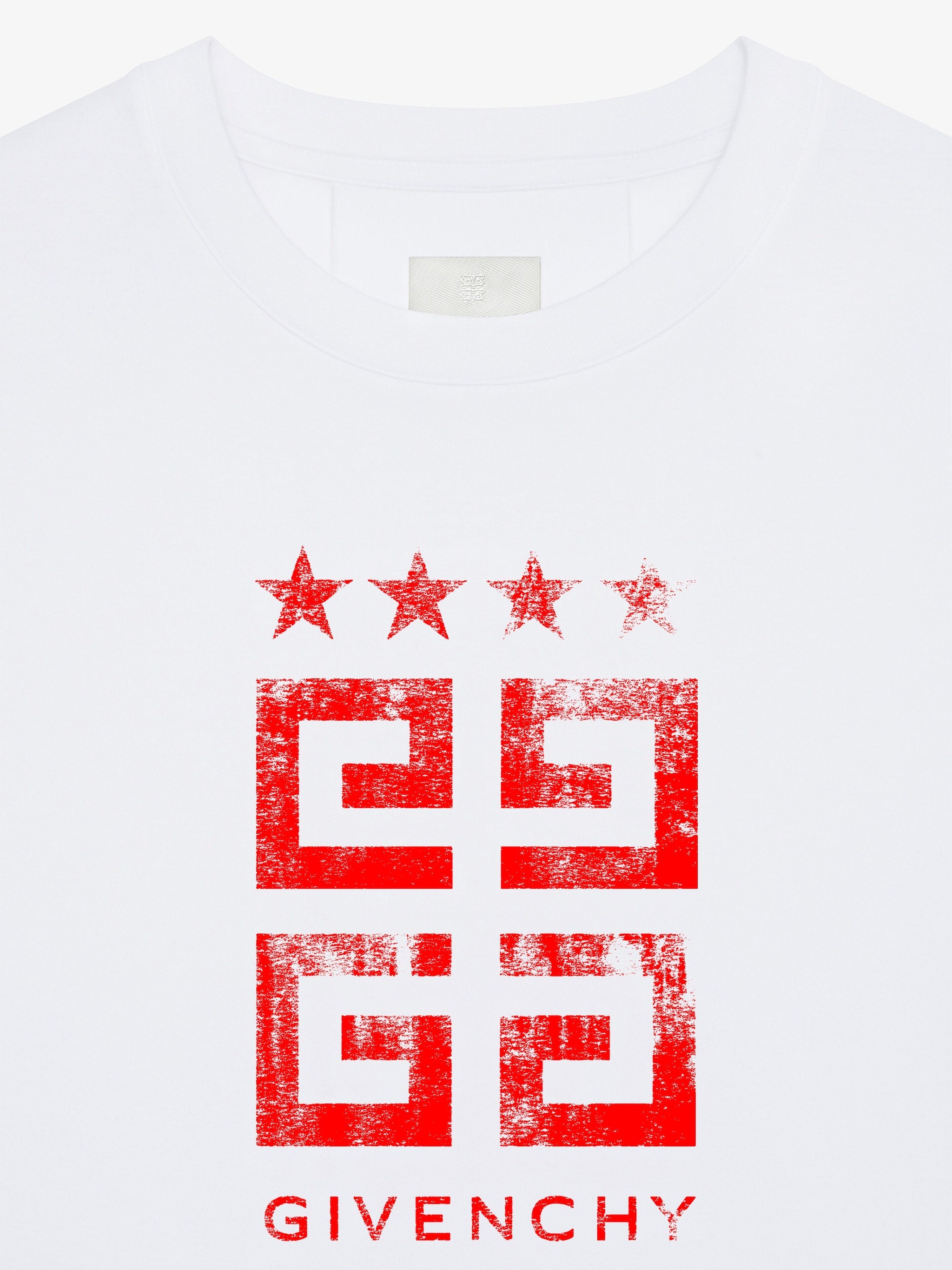 4G Stars White Cotton T-shirt - Exclusive Wear