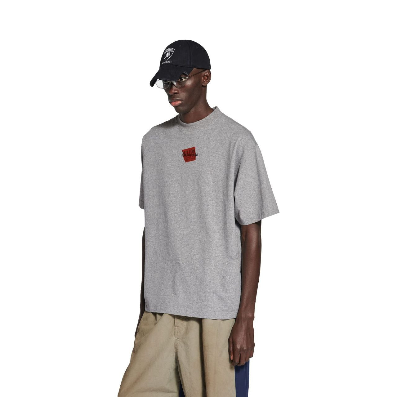 Taped Band Grey T-shirt