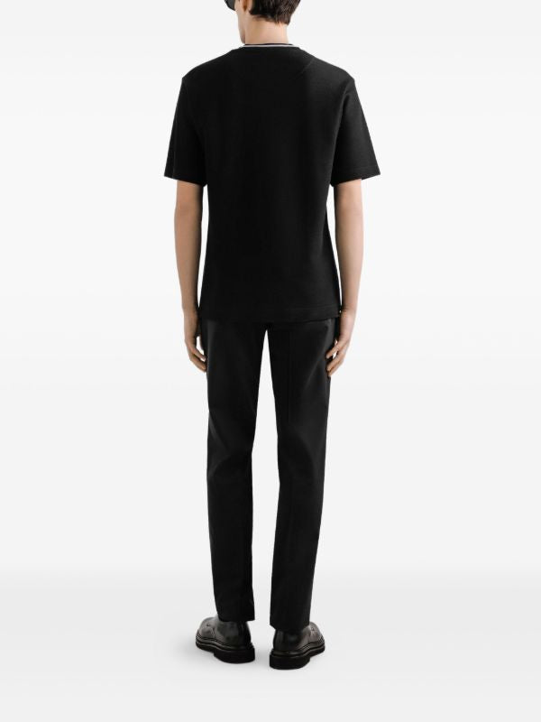 Logo-embroidered Cotton T-shirt with Pocket