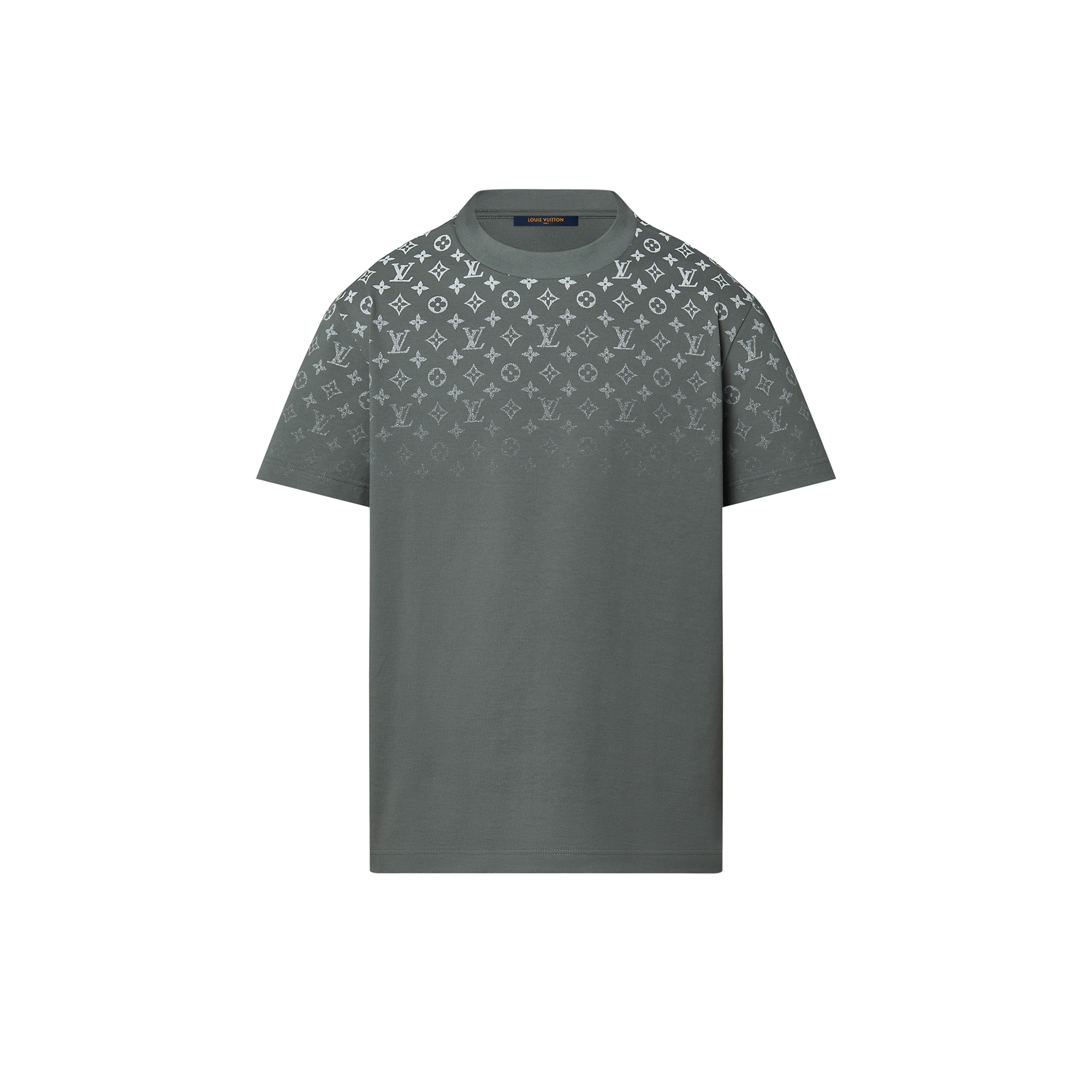 Gradient Grey Cotton T-shirt - Exclusive Wear