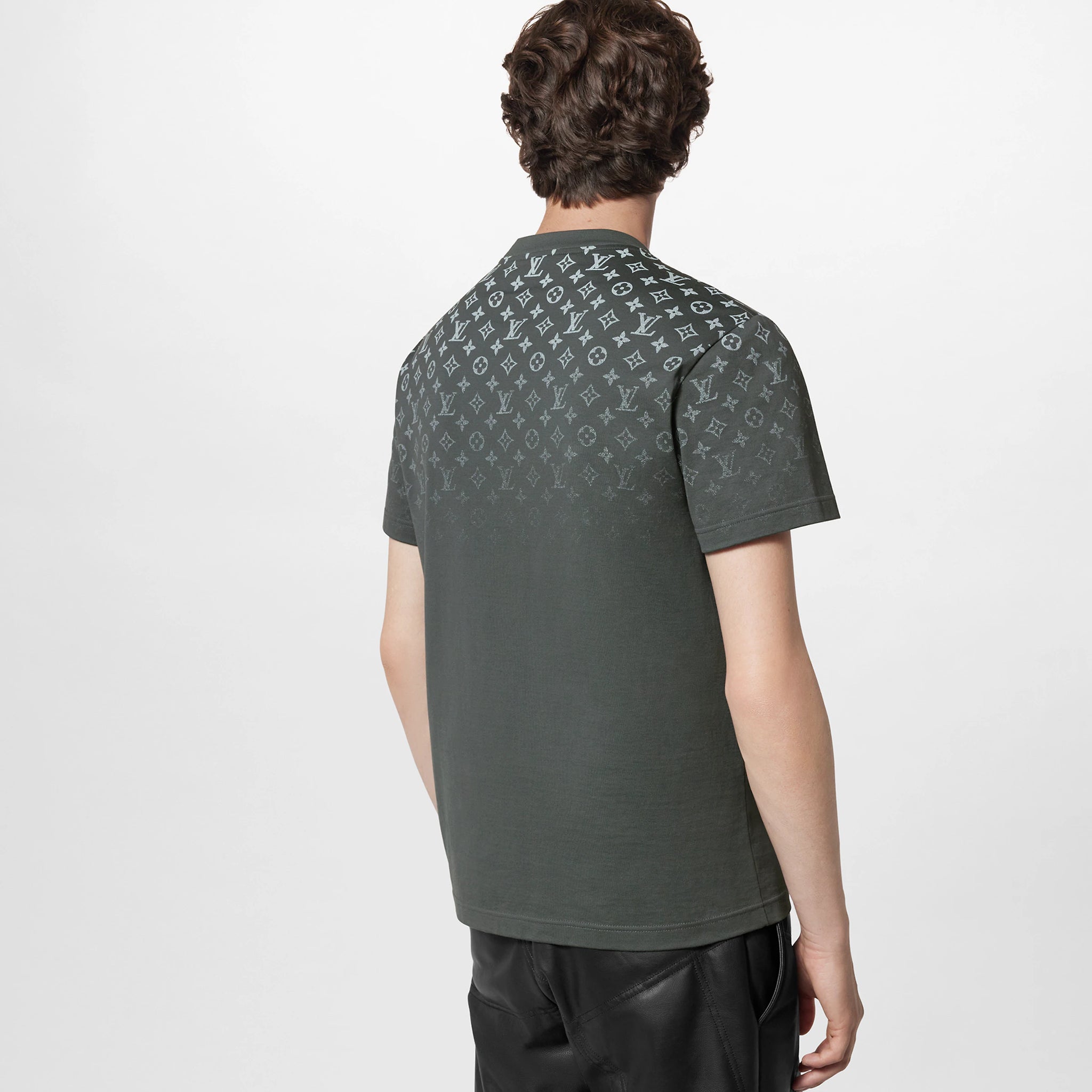 Gradient Grey Cotton T-shirt - Exclusive Wear