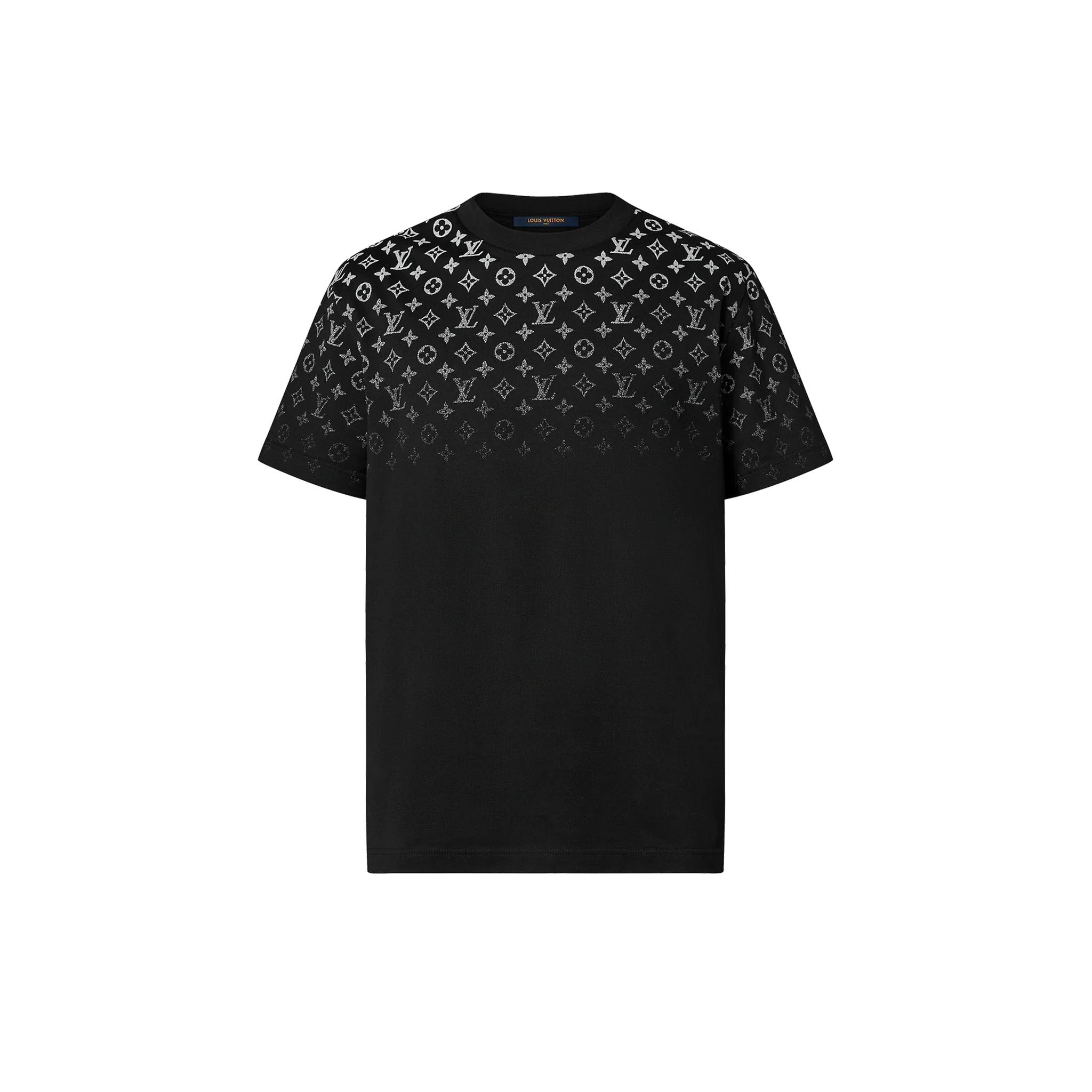 LV Icons Gradient Black Cotton T-shirt - Exclusive Wear