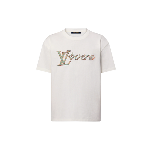 Lovers Embroidered White T-shirt