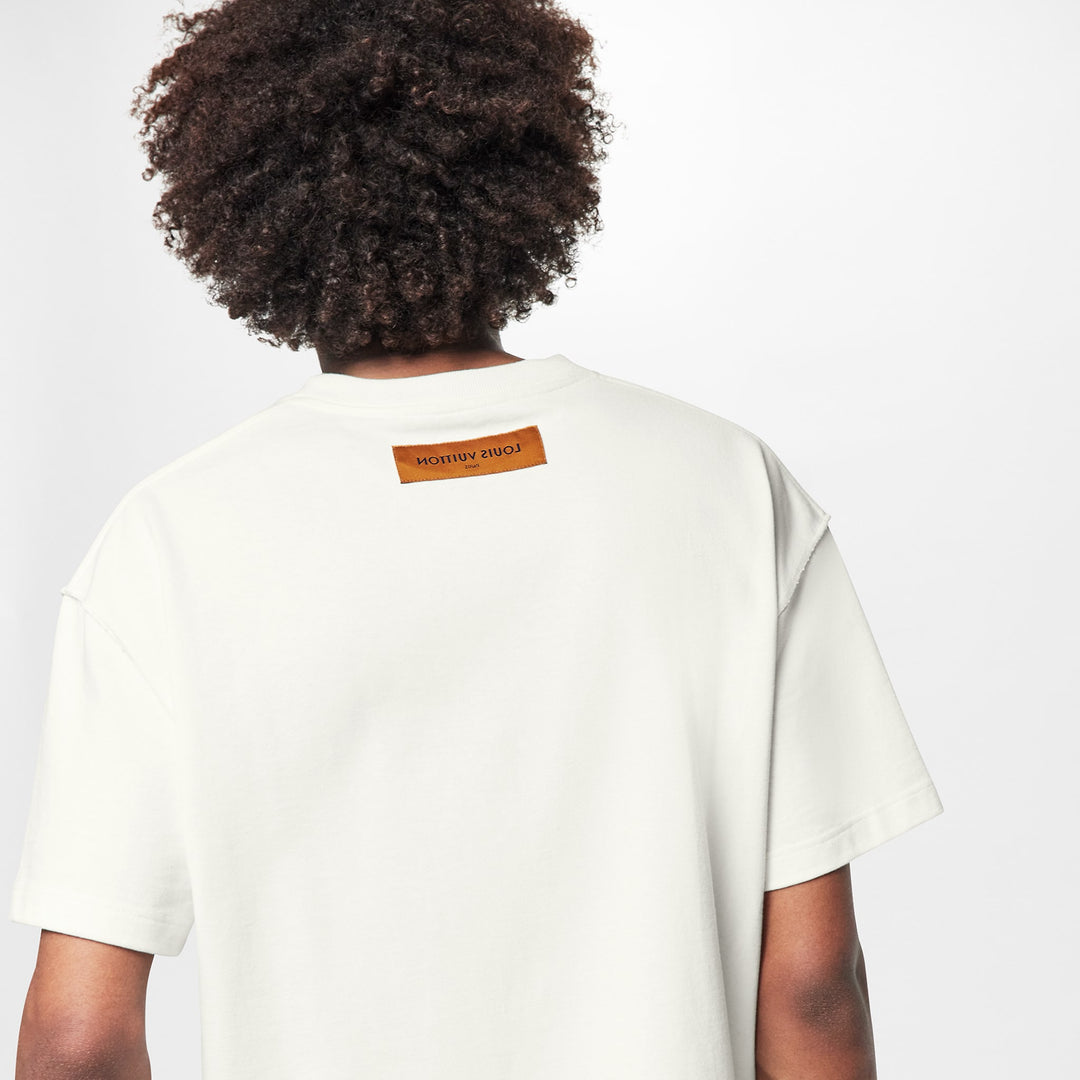 Flower Tepestry Print White T-shirt - Exclusive Wear