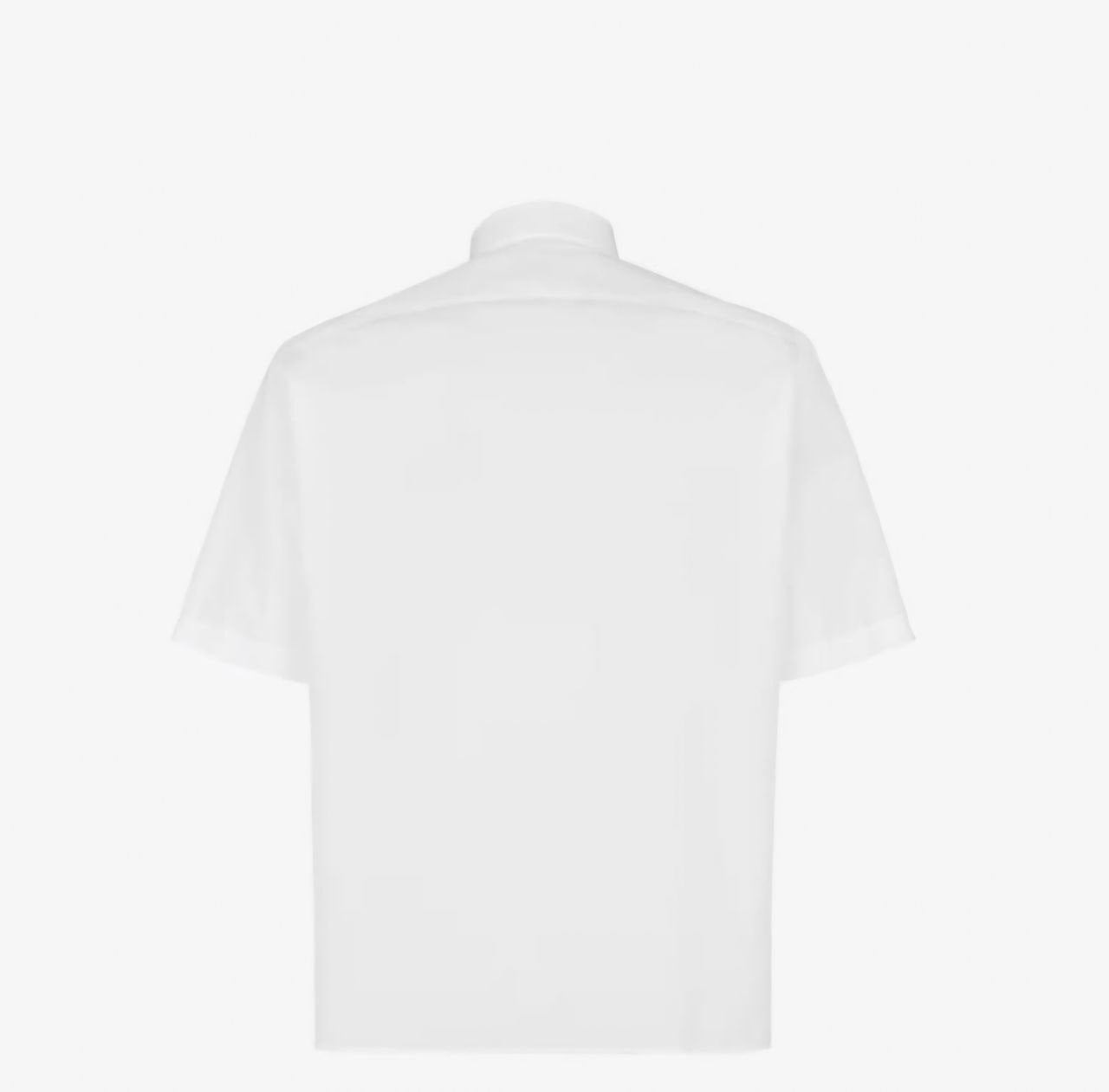 Pocket Zip-up White Cotton Shirt - Exclusive Wear
