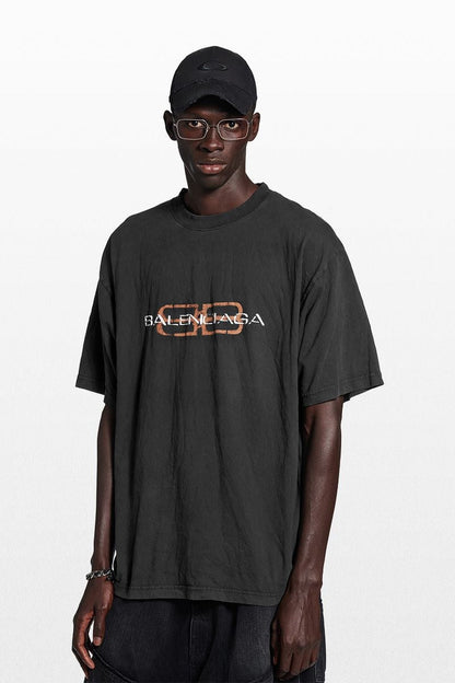 BB ICON STENCIL BLACK FADED T-SHIRT - Exclusive Wear