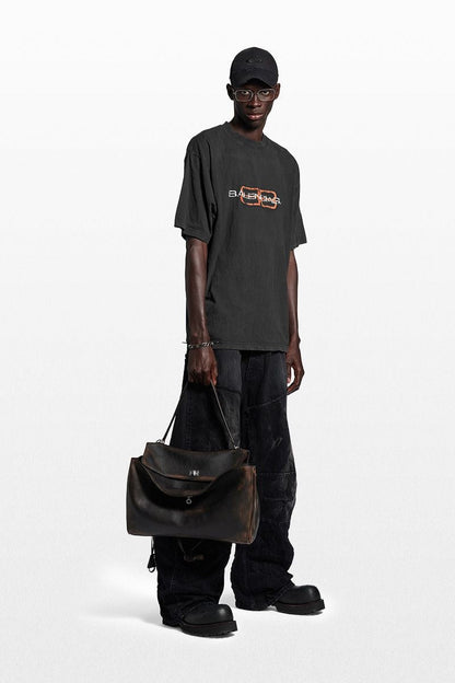 BB ICON STENCIL BLACK FADED T-SHIRT - Exclusive Wear