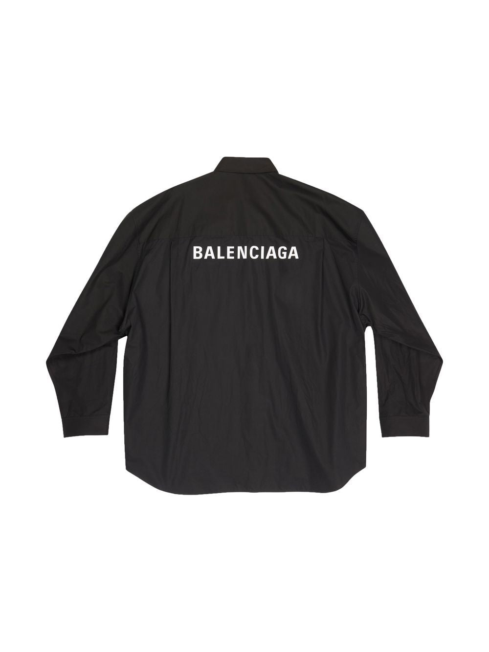 Oversized Logo-print Black Shirt - Exclusive Wear