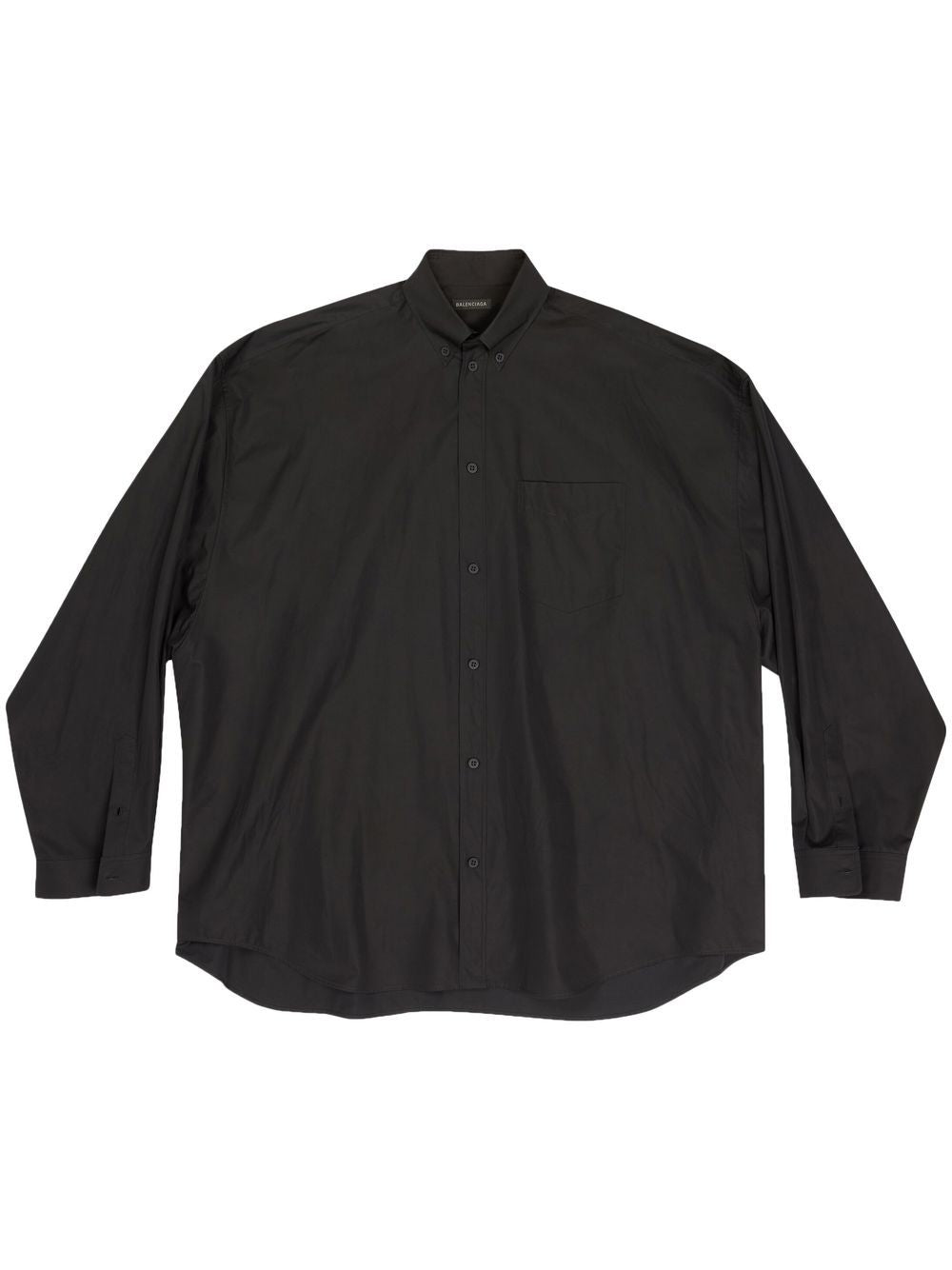 Oversized Logo-print Black Shirt