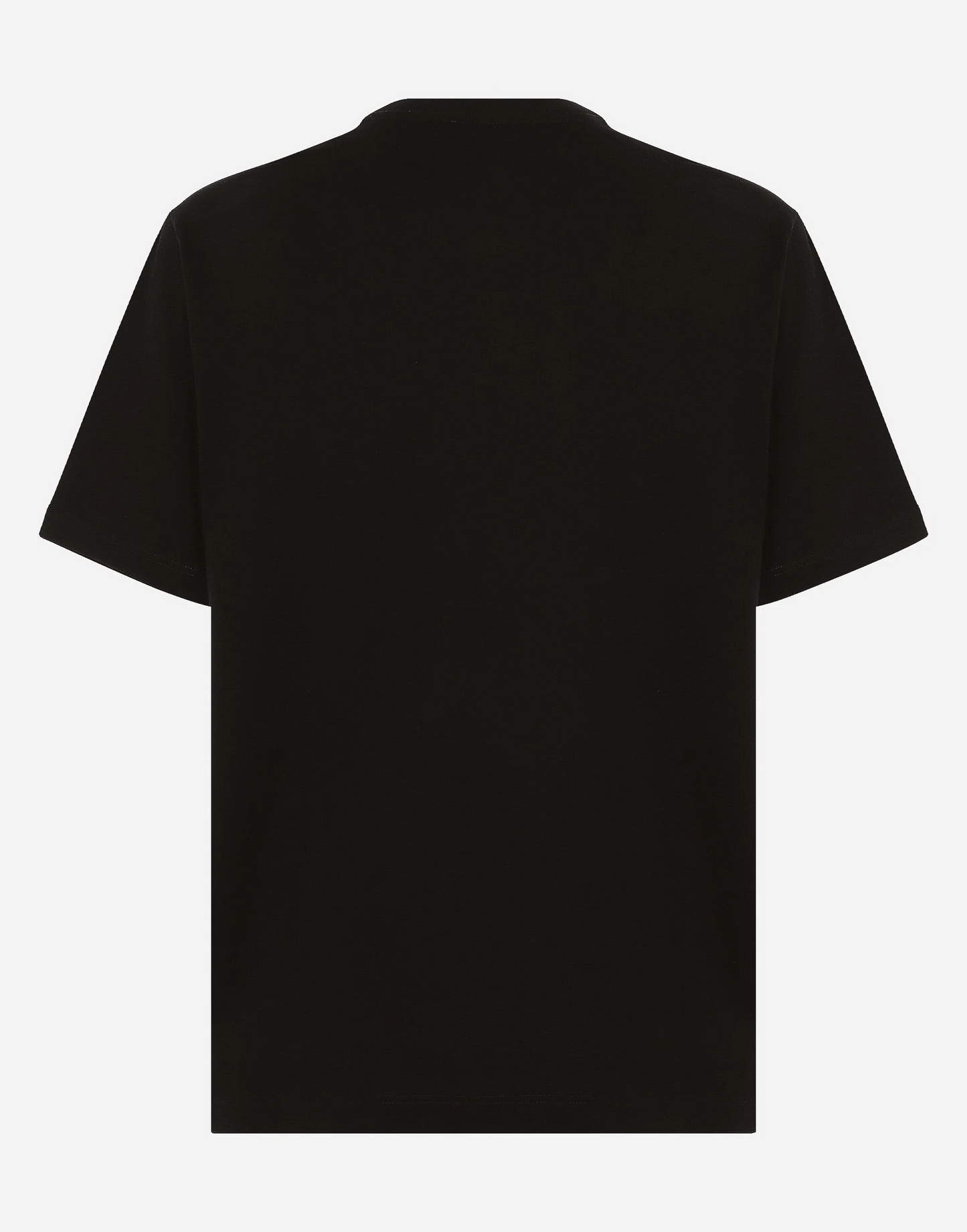 Black Cotton Interlocking Logo Print