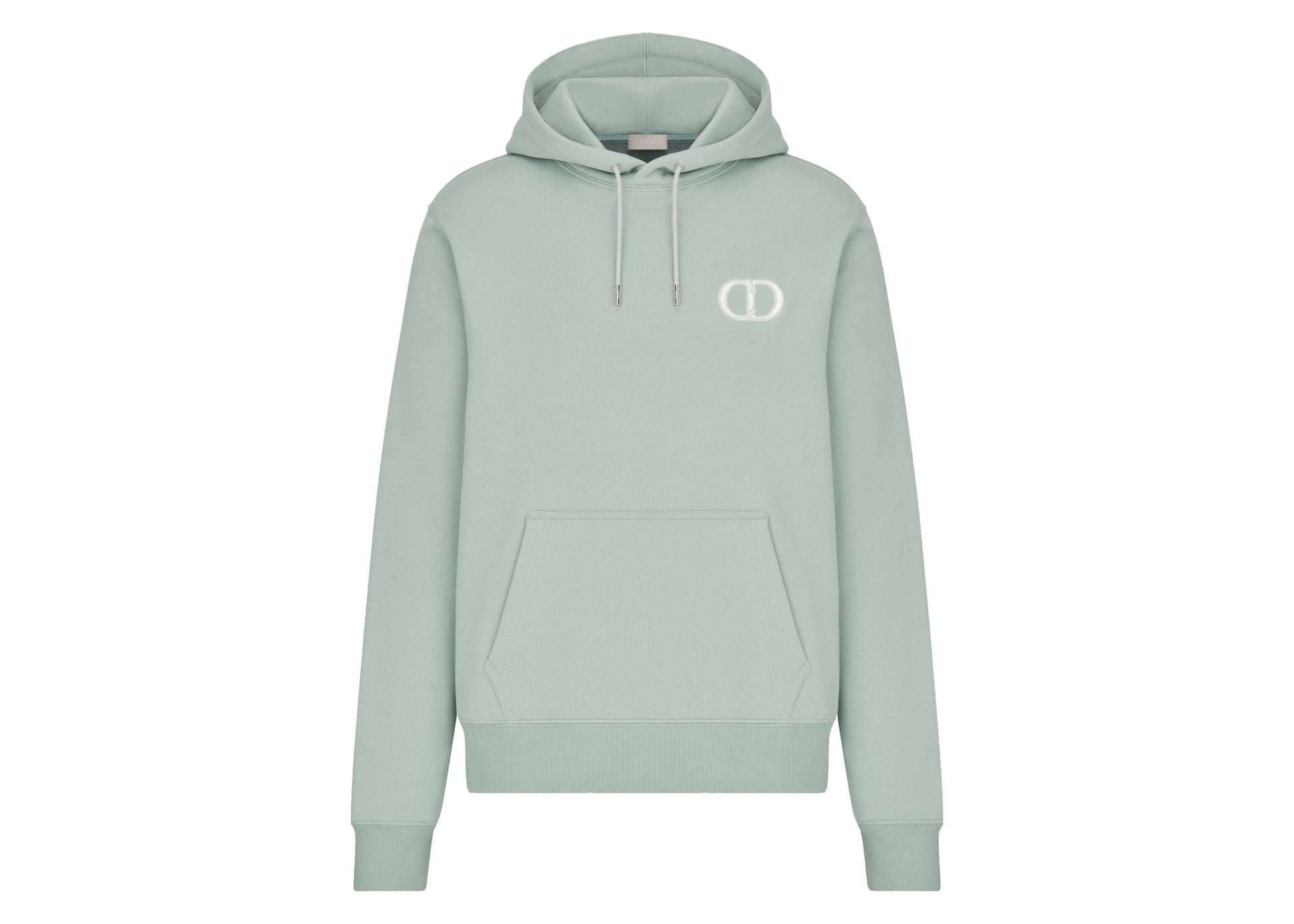 CD ICON MINT GREEN COTTON FLEECE HOODIE