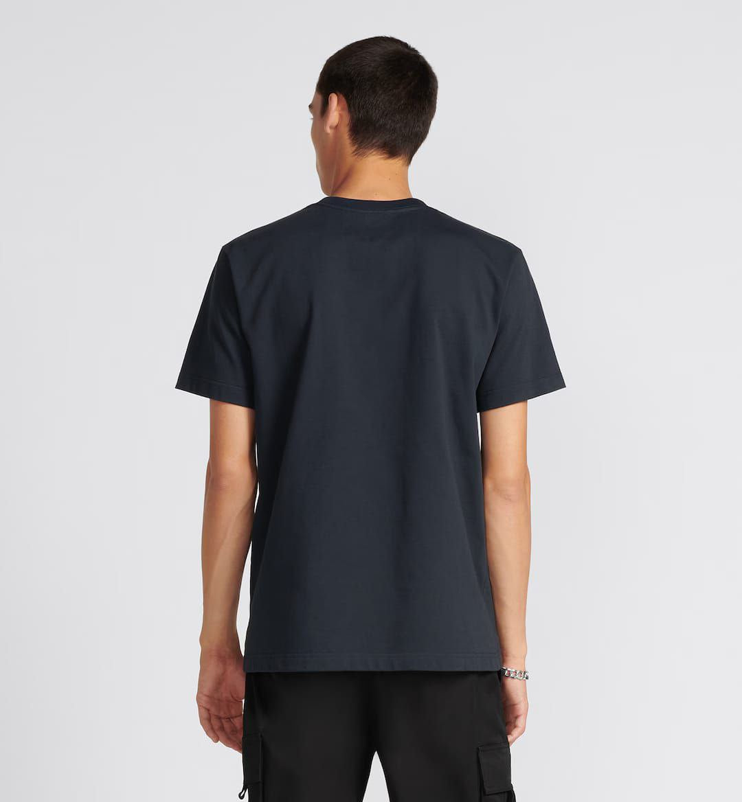 1947 Relaxed Fit Navy Blue Cotton Jersey T-shirt - Exclusive Wear