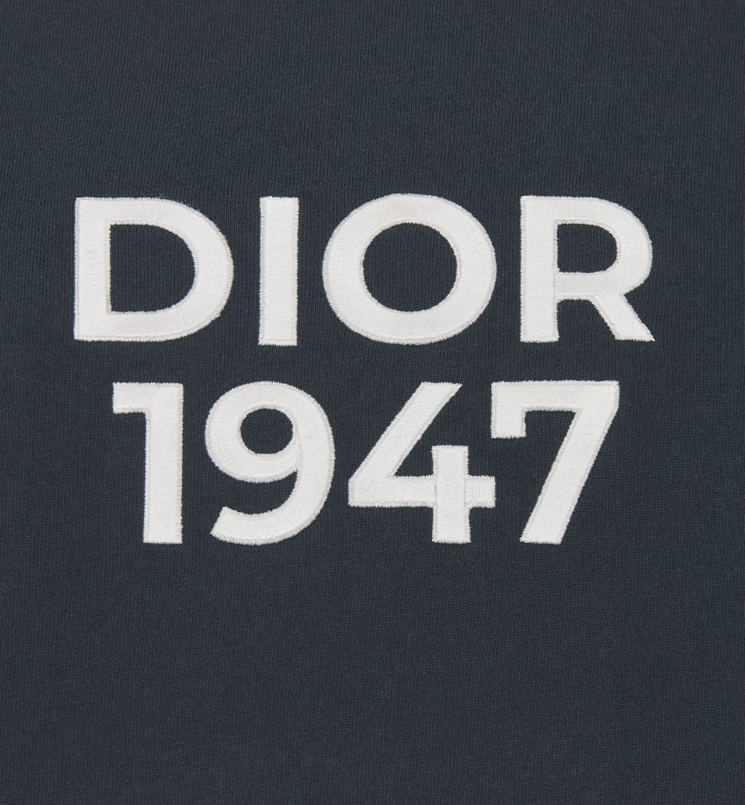 1947 Relaxed Fit Navy Blue Cotton Jersey T-shirt - Exclusive Wear