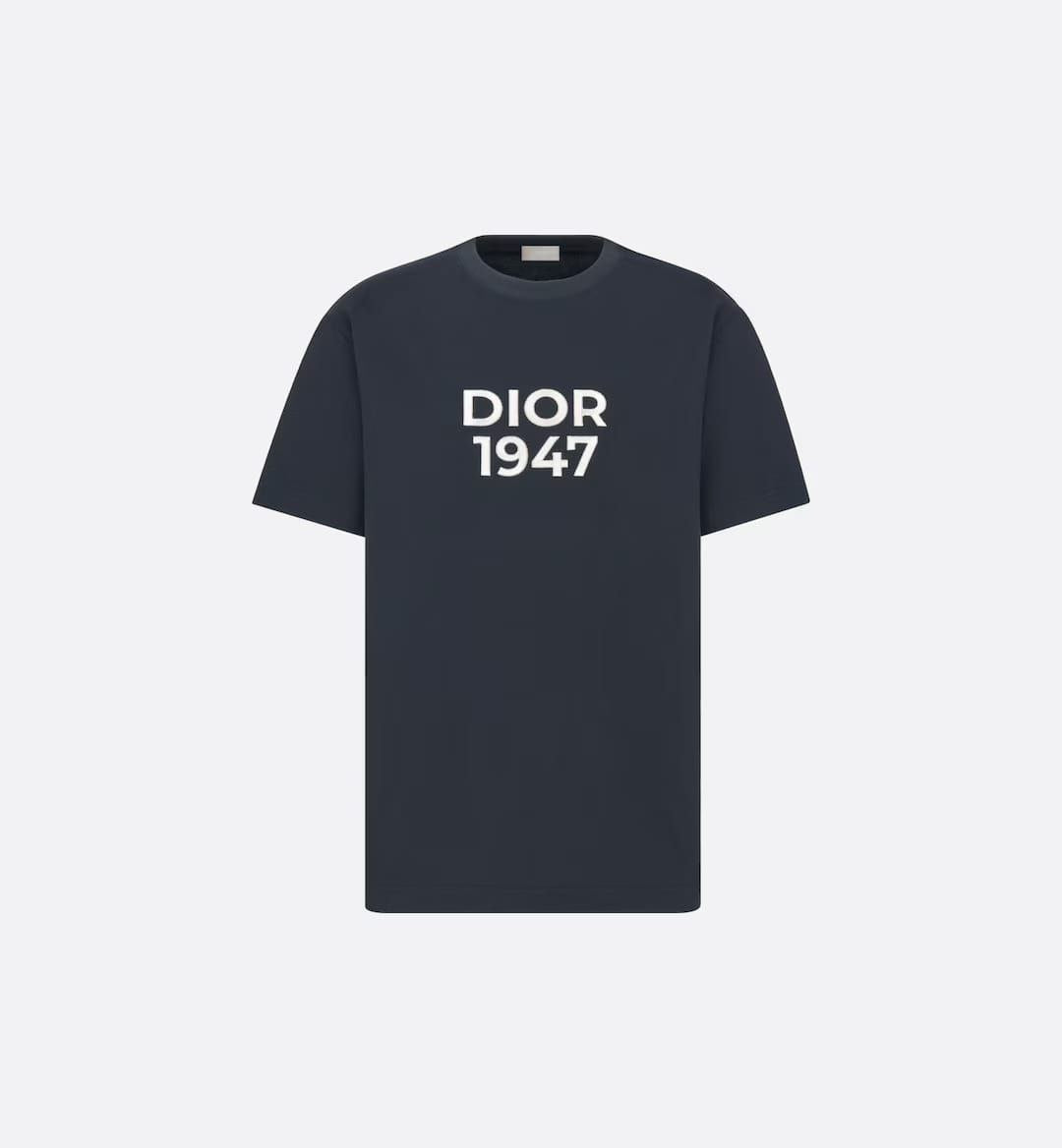 1947 Relaxed Fit Navy Blue Cotton Jersey T-shirt - Exclusive Wear