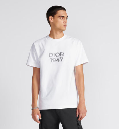 1947 Relaxed Fit White Cotton Jersey T-shirt