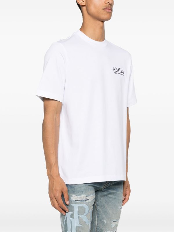 Bones Stacked White Cotton T-shirt