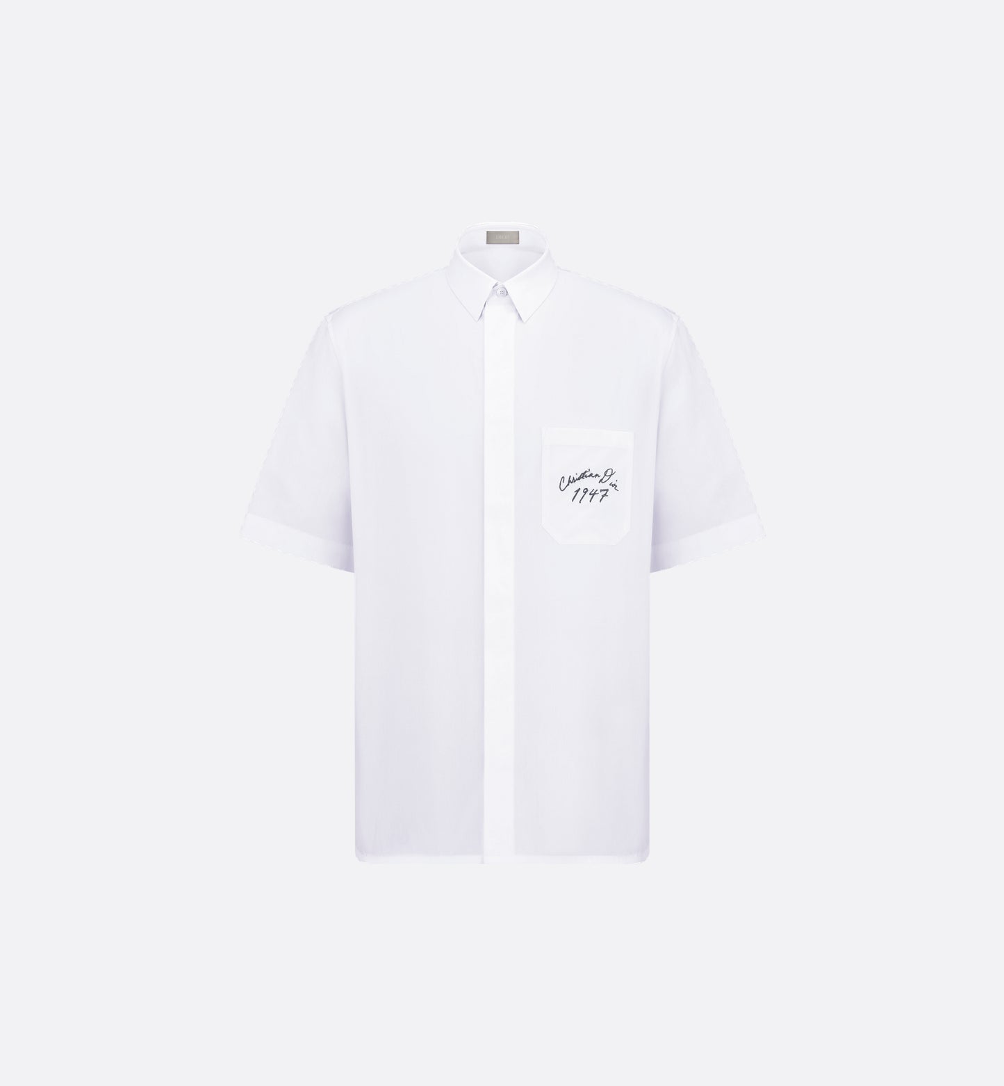 1947 Handwritten Logo Short Sleeved White Shirt