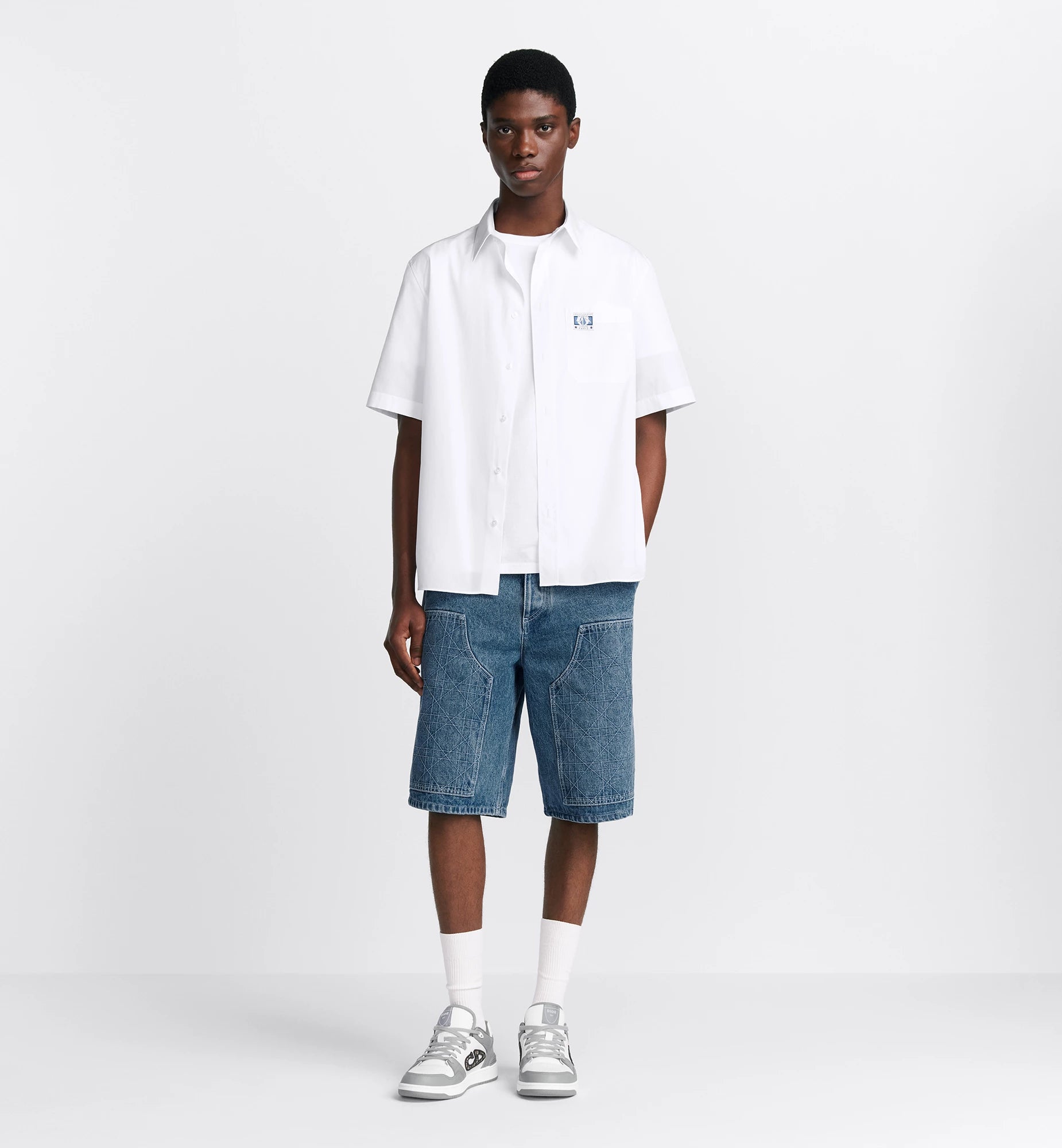 Charm Short Sleeved White Shirt