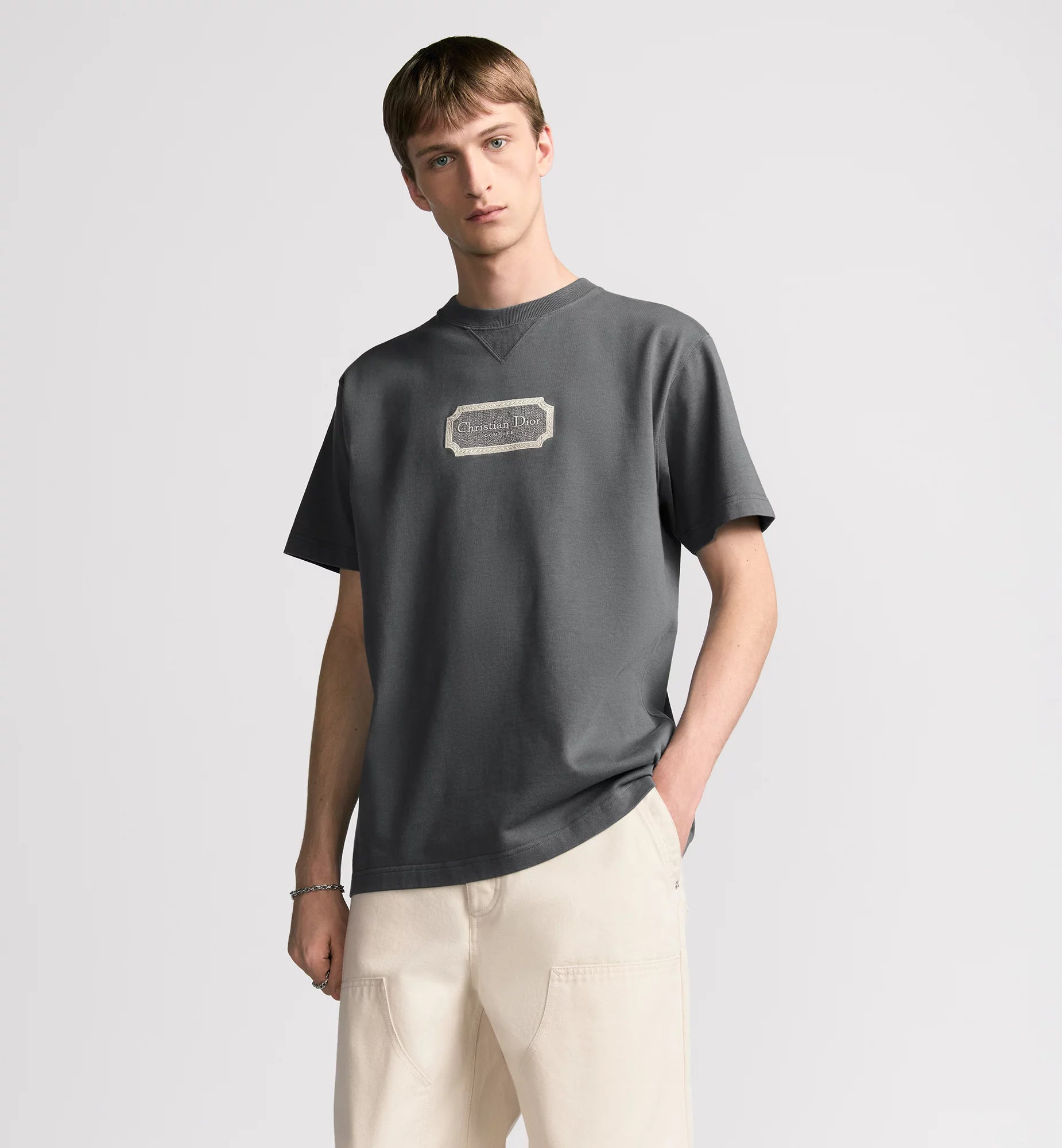 Couture Relaxed Fit T-shirt with Embroidery - Exclusive Wear