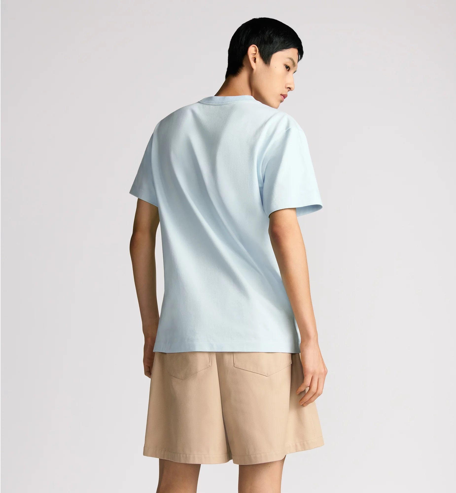 Hylton Nel Embroidered Blue T-shirt - Exclusive Wear