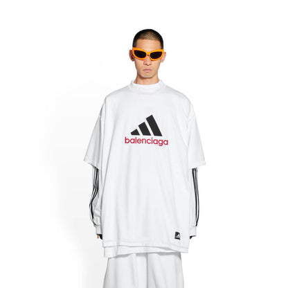 White Oversized T-shirt with Print - Exclusive Wear