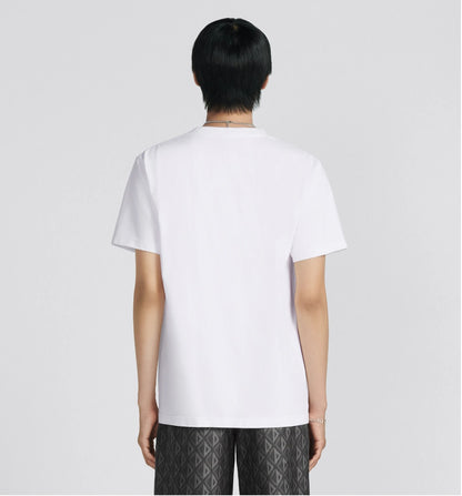 CD Diamond Relaxed Fit White T-shirt - Exclusive Wear