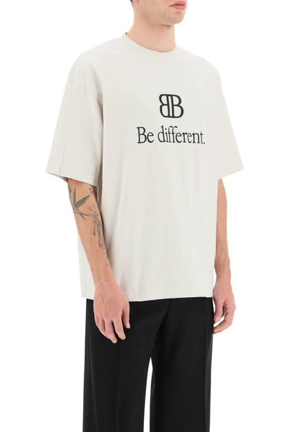 BB Be Different White Oversize T-shirt