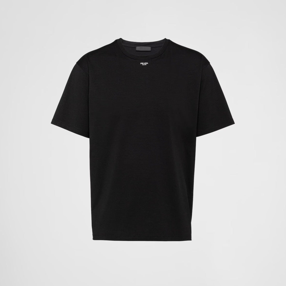 Black Stretch Cotton T-shirt