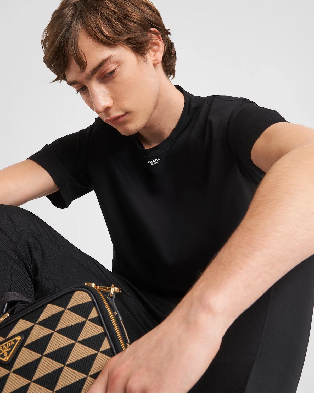 Black Stretch Cotton T-shirt - Exclusive Wear