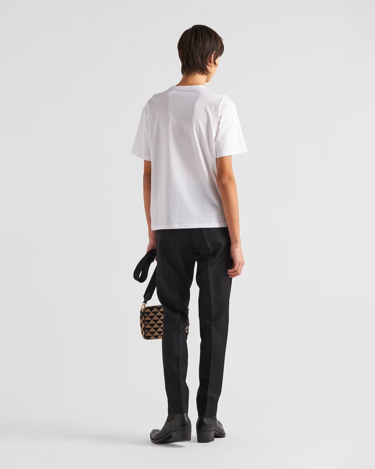 White Stretch Cotton T-shirt - Exclusive Wear