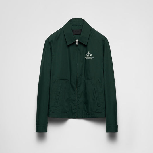 Green Cotton Blend Jacket