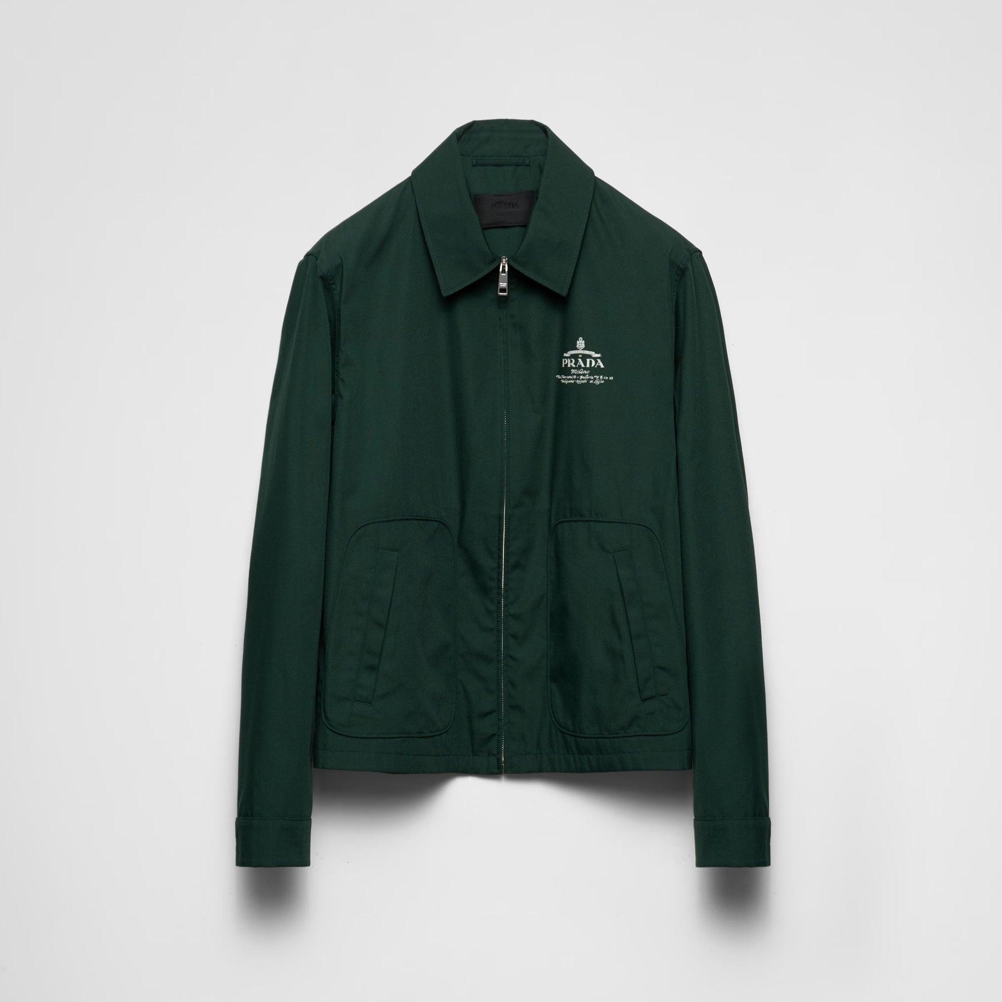 Green Cotton Blend Jacket