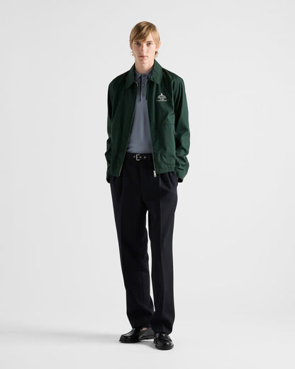 Green Cotton Blend Jacket