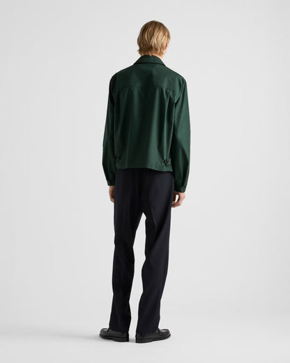Green Cotton Blend Jacket